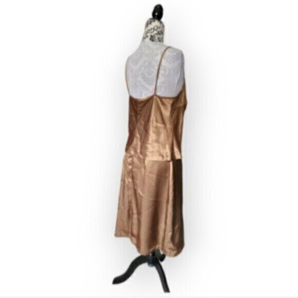 Vintage  Satin Skirt + Tank Set   Party Size 12 P - Picture 5 of 11